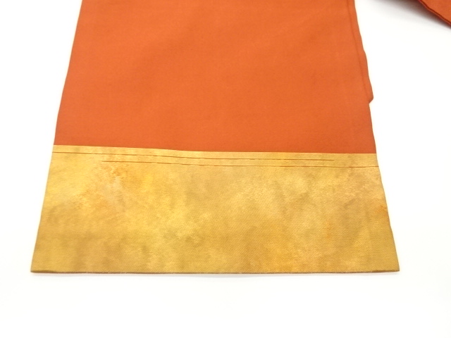  引箔変わり格子に花唐草模様織出し名古屋帯